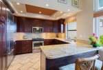The remodeled kitchen is a chef`s dream and provides everything you need to prepare your meals
